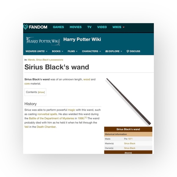 Harry Potter Collectible ✶ Sirius Black's Wand Olivanders Box ✶ Official License - Picture 10 of 16